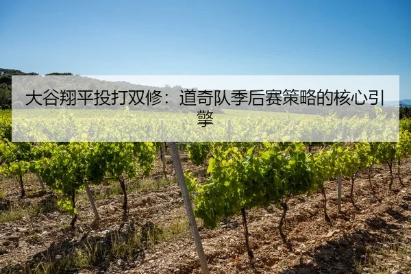 大谷翔平投打双修：道奇队季后赛策略的核心引擎